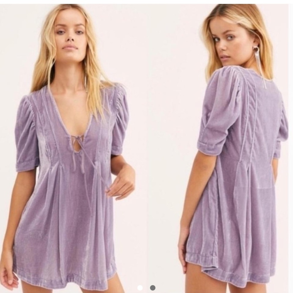Velvet dress.